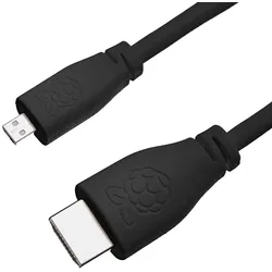offizielles Raspberry Pi Micro HDMI Kabel, schwarz, 2,0m