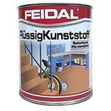 Feidal Flüssigkunststoff, zum Versiegeln und Beschichten von Betonböden, Farbton: Farblos/ 5 Liter