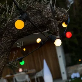 Lumi Jardin Lichterkette grau 5,7 m 10 Glühbirnen