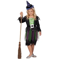 Hexenkostüm Kostüm Hexe Zauberhexe für Mädchen Gr. 104, 116, 128, 140, 152, Größe:116