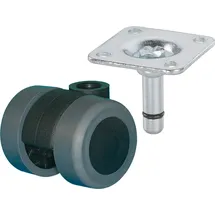 Dörner + Helmer 761340 761340 Doppelrollen Rad-Durchmesser: 35 mm Tragfähigkeit (max.): 70 kg 1 St.