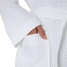 Möve Bademantel Piquée Weiß XL