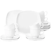 SELTMANN WEIDEN Lido Kaffeeservice eckig 18-tlg. weiß