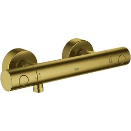 Grohe Grohtherm 1000 Cosmopolitan M Duscharmatur Wandmontage mit Thermostat Brushed Cool Sunrise 34065GN2