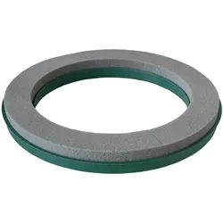 Creativery Trocken Steckschaum Kranz 40cm ringförmige Plastikunterlage Trockenblumen Kunstblumen Steckmasse Steckschwamm Blumensteckschaum Ring Floristik Zubehör