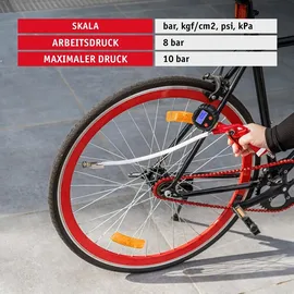 SCHEPPACH Kompressor HC10-Twin 8 bar 2×3,75L Set Spiralschlauch & Reifenfüller