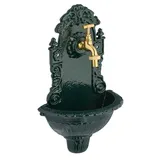 Relaxdays Wandbrunnen Antik Aluminiumguss