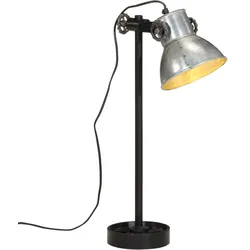 Schreibtischlampe 25 W Vintage-Silber 15x15x55 cm E27