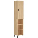 vidaXL Highboard Sonoma-Eiche 34,5x34x180 cm Holzwerkstoff