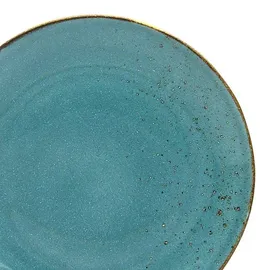 CreaTable Speiseteller Nature Collection Ø 27 cm blau/türkis 6er Set