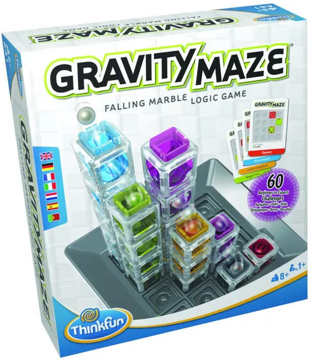 Thinkfun - 76433 - Gravity Maze - Das Spannende Kugellabyrinth Für Mädchen Und Jungen Ab 8 Jahren. Gehirntraining Mit Einer Kugelbahn Im Neuen Verpack