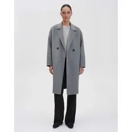 Someday Wollmantel VALMERA Regular aus exklusivem Doubleface ashy Grey Melange, 42