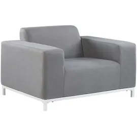 Beliani Lounge 5er Set Loungeset grau/weiß