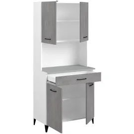 Parisot Buffet Set Malice 3 Betonoptik/Weiß