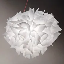 Slamp Veli Couture Pendelleuchte ø42 cm, Kabel rot