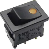 TRU Components 1587832 Wippschalter TC-R13-66B2-02 B/B 12 V/DC 16 A 1 x Aus/Ein rastend