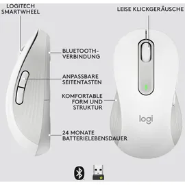 Logitech Signature M650 Gr. L links Weiß