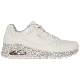 SKECHERS Uno- Safari Time Natural/Off White/Leopard Trim 41