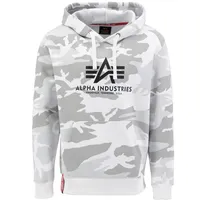 Alpha Industries Basic Hoody Camo Kapuzensweat für Herren White Camo