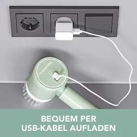 Clean Maxx Reinigungsbürste Akku 4-tlg. mint