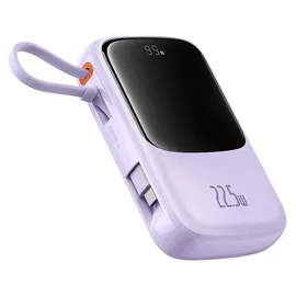 Baseus Qpow Pro+ 10000mAh Powerbank 22.5W USB-C/USB-A mit Kabel - Violett