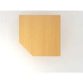 Hammerbacher Verbindungsplatte höhenverstellbar buche, Trapezform 120,0 x 80,0 x 65,5 - 82,5 cm