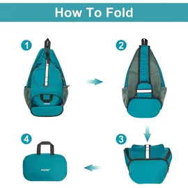 luxuskollektion G4Free Brusttasche Faltbarer Schulterrucksack Crossbody 10L