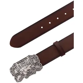 Mustang Ledergürtel 95 Leder Braun 95