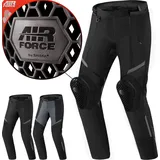 SHIMA Rush 2.0 Motorradhose Damen mit Protektoren Mesh AirForce Knieprotektoren Sommer Motorrad Hosen Winter Wasserdicht Motorradkombi Motorradjacke Touren (Frauen Hose, Schwarz, M)