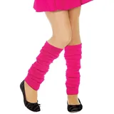 Metamorph Kostüm Beinwärmer neon-rosa - Retro Fasching Karneval, Schöne Stulpen für Sport-Outfits, Festivals und 80er Jahre Kostüme rosa