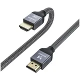 wozinsky HDMI-Kabel 2.1 8K 60 Hz 48 Gbps / 4K 120 Hz / 2K 144 Hz 1 m Silber