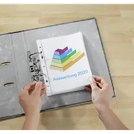 Lands Prospekthüllen DIN A5 glasklar glatt 0,08 mm, 100 St.