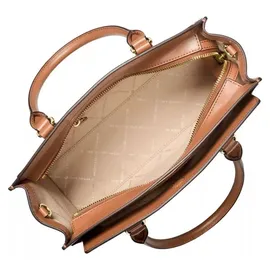 Michael Kors Becca Medium Henkeltasche Kunstleder Beige/Weiß