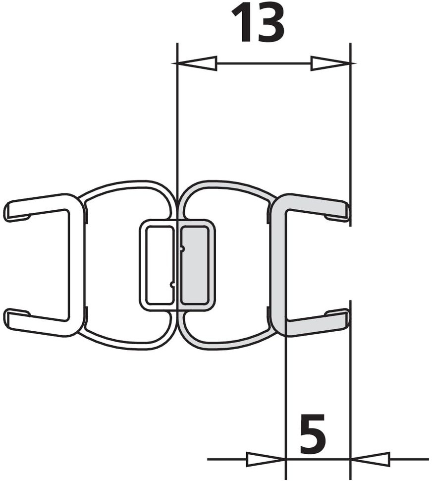 Kermi 1237 1x Magnetleiste Länge: 2000 mm 6025704