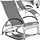 Tectake Avignon Sonnenliege 195 x 59 x 91 cm Grau