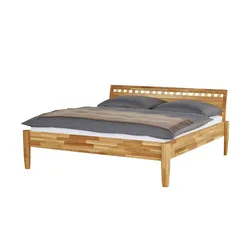 Timber Massivholz-Bettgestell  Timber , holzfarben , Maße (cm): B: 156 H: 93