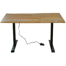 KAWOLA Schreibtisch Lora Akazie massiv / Braun