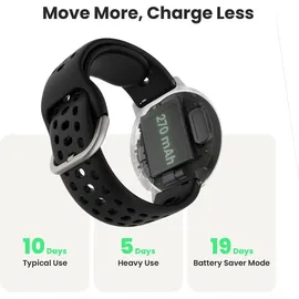 Amazfit Active 2 schwarzes Sport-Silikon