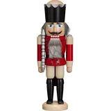 seiffener volkskunst eg schauwerkstatt Seiffener Volkskunst Nussknacker König lasiert rot 39 cm