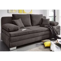 Jockenhöfer Schlafsofa Mikrofaser 4-Sitzer Grau
