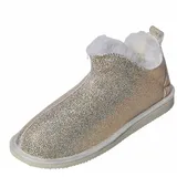 Hollert Lammfell Hausschuhe - Cinderella Glitzer - EUR 36 - rosa