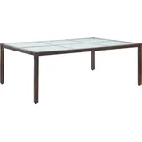 Gartenbank 200x150x74 cm braun rattan - Braun