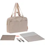 Lässig Baby Wickeltasche mit Tragegriff und Wickelunterlage, Kinderwagenbefestigung, wasserabweisend/GRE Everyday Bag humus