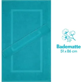 hammetex Duschvorleger Blau 100 x 80 cm
