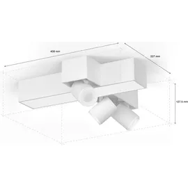 Philips Hue White and Colour Ambiance Centris Cross 3-flg. weiß