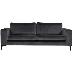 Bolero Sofa 3 Personen velour grau.