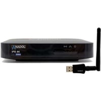 Anadol IP8 4K UHD IP-Receiver mit 600 MBit/s WLAN Adapter (Linux E2 + Define OS, schwarz)