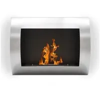 Wandkamin mod Selly mit 1x0,8 lit inox Brenner bioethanolkamin Ofen kamin biokam