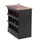 DESIGN DELIGHTS Weinregal 70 x 70 x 38 cm Schwarz
