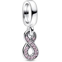 Pandora 792766C01 Charm-Anhänger Funkelnde Unendlichkeit Pink Silber